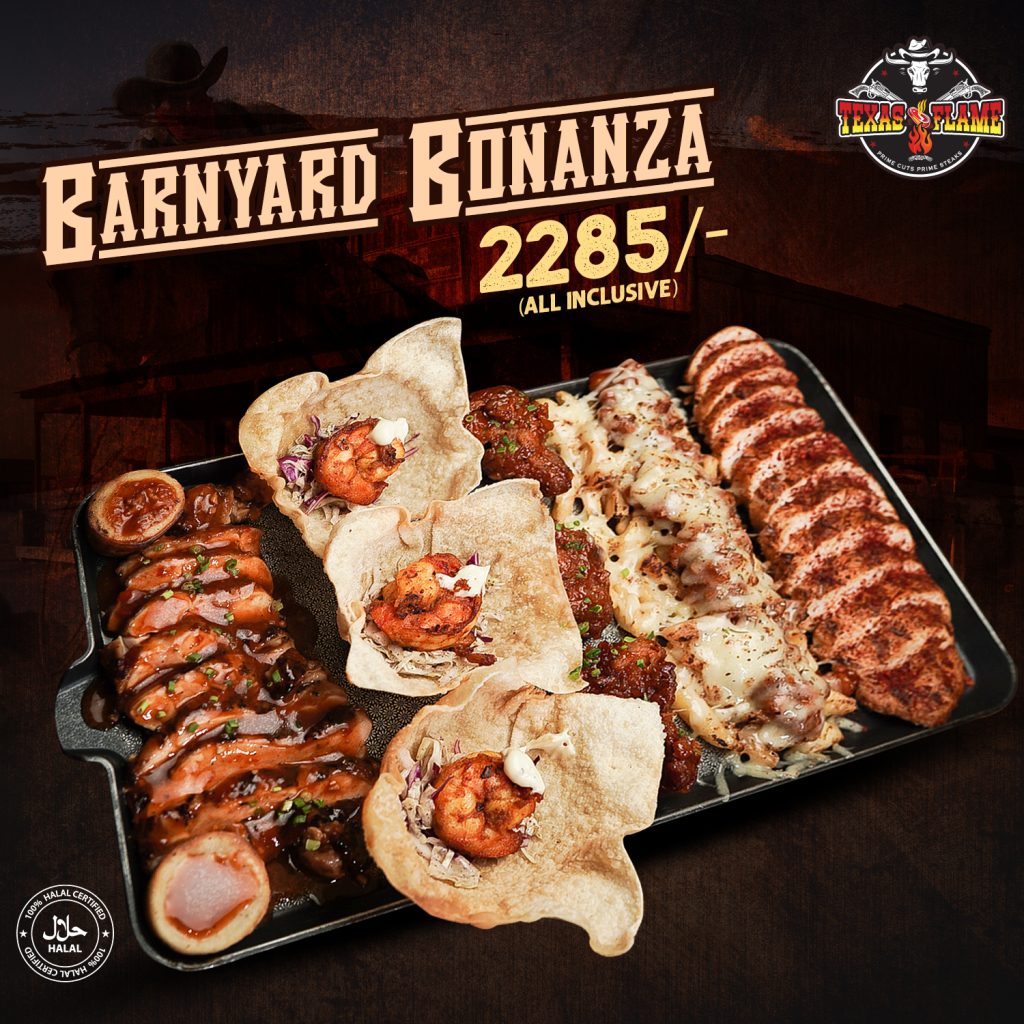Exclusive Bonanza Steak at Texas Flame Steakhouse